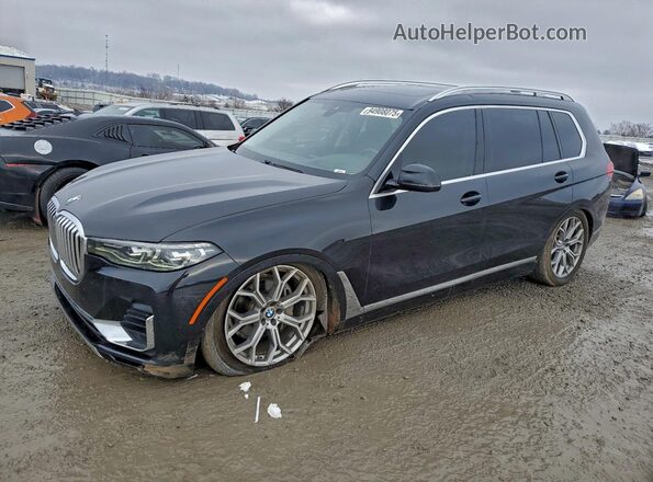 5UXCW2C04L9A01981 2020 BMW X7 Черный Передняя левая четверть