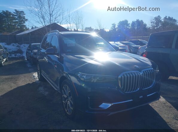 5UXCW2C06N9L19603 2022 BMW X7 Blue წინა მარჯვენა