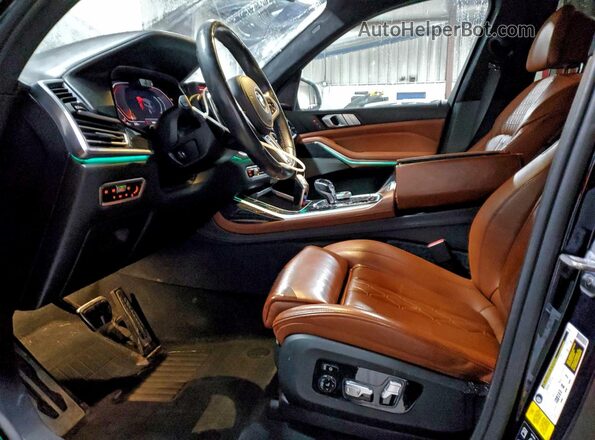 5UXCX4C58KLB39593 2019 BMW X7 Синий Вид салона спереди