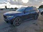 2021 Bmw X7 M50i Blue vin: 5UXCX6C06M9H34992