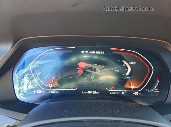 5UXCX6C06N9J07336 2022 BMW X7 Белый Вид щитка приборов