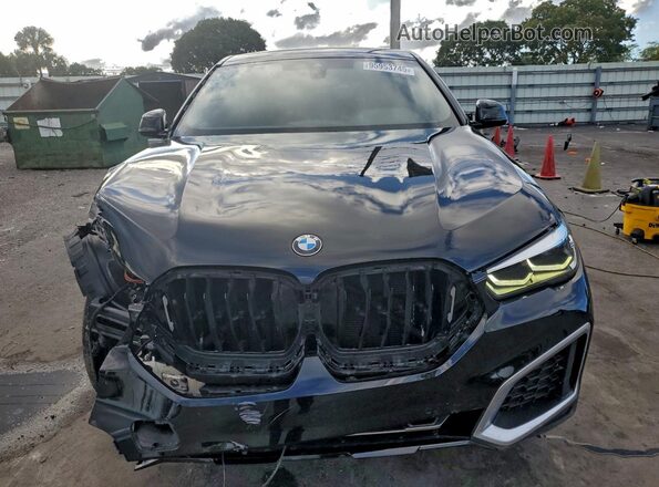 5UXCY4C06L9C19488 2020 BMW X6 Black Widok z przodu