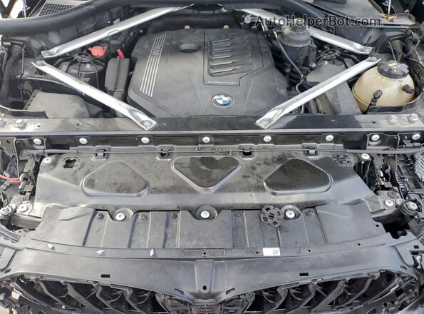 5UXCY4C06L9C19488 2020 BMW X6 Black Widok wnętrza z tyłu
