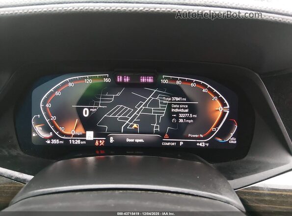 5UXCY6C00P9S03866 2023 BMW X6 Blue Vista de los asientos traseros