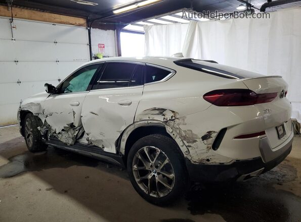 5UXCY6C04M9G89807 2021 BMW X6 Белый Задняя левая четверть