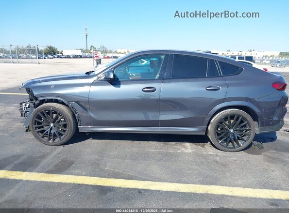 5UXCY6C05N9M69655 2022 BMW X6 Gray Панорамний вид салону 360°