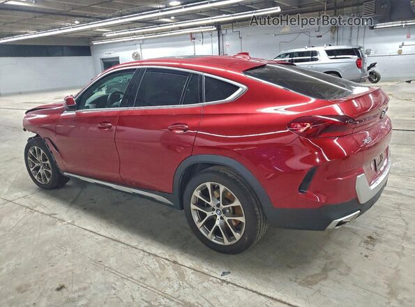 5UXCY6C05P9N73310 2023 BMW X6 Красный Задняя левая четверть