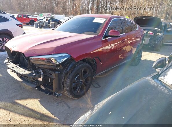 5UXCY6C07M9E34441 2021 BMW X6 Красный Передняя левая четверть
