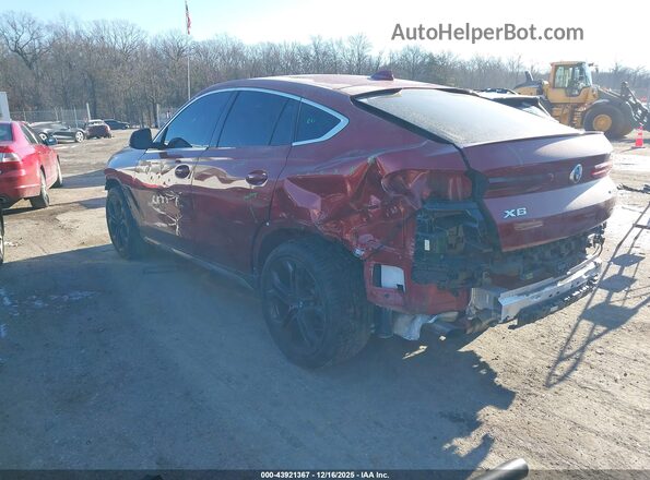 5UXCY6C07M9E34441 2021 BMW X6 Красный Задняя левая четверть