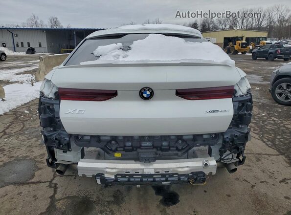 5UXCY6C07M9F84050 2021 BMW X6 White Widok z tyłu
