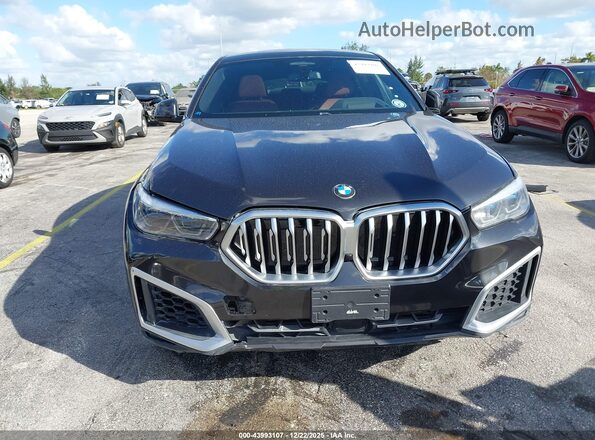 5UXCY6C0XM9E24227 2021 BMW X6 Gray უკანა სალონის ხედი