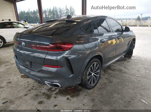 5UXCY6C0XM9F61913 2021 BMW X6 Серый Задняя правая четверть