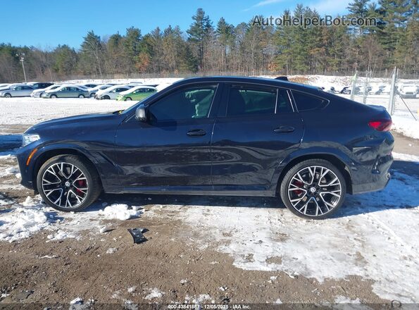 5UXCY8C01M9G02280 2021 BMW X6 Dark Blue Vista interior de 360 grados