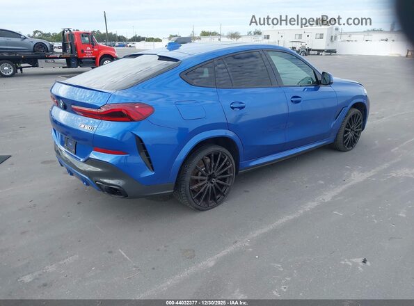 5UXCY8C05L9C66552 2020 BMW X6 Blue Tył prawy