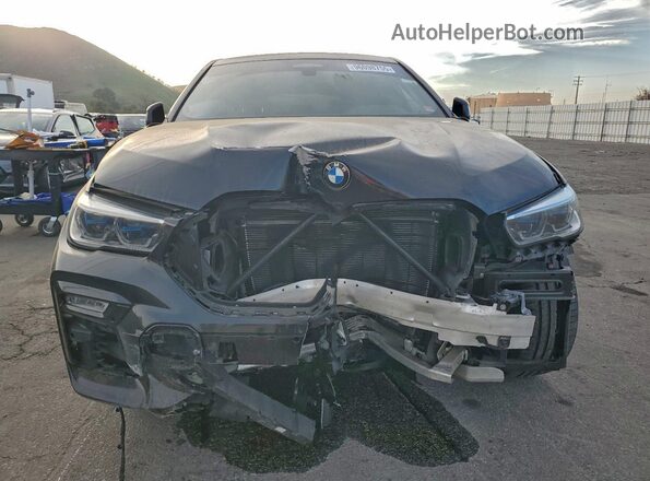 5UXCY8C08M9F09384 2021 BMW X6 Black Вид спереду