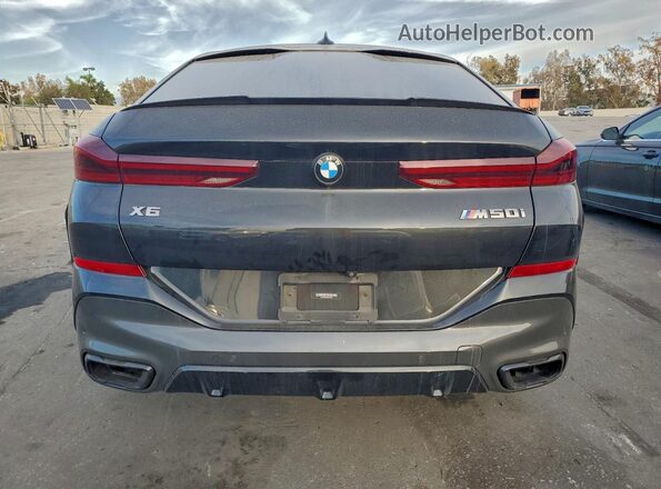 5UXCY8C08M9F09384 2021 BMW X6 Black Вид ззаду