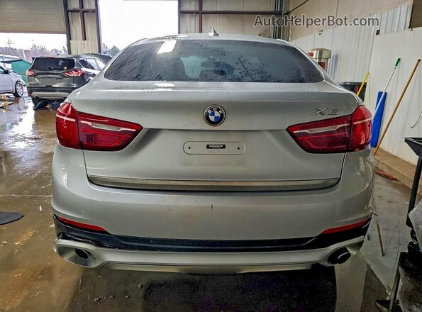 5UXKU2C30H0X47879 2017 BMW X6 Silver Հետևի տեսք
