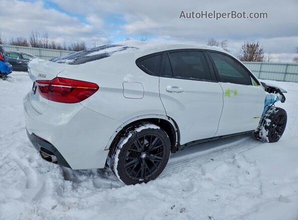 5UXKU2C50J0X50112 2018 BMW X6 White Հետևի աջ