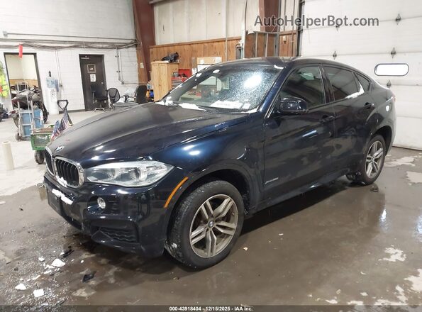 5UXKU2C55G0N83447 2016 BMW X6 Синий Передняя левая четверть