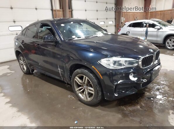 5UXKU2C55G0N83447 2016 BMW X6 Синий Передняя правая четверть