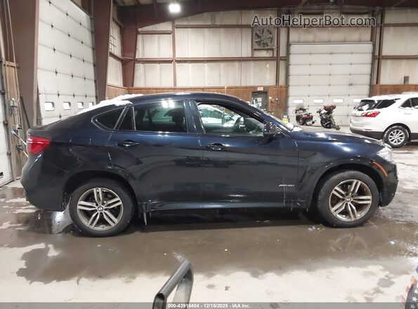 5UXKU2C55G0N83447 2016 BMW X6 Синий Вид задней части салона