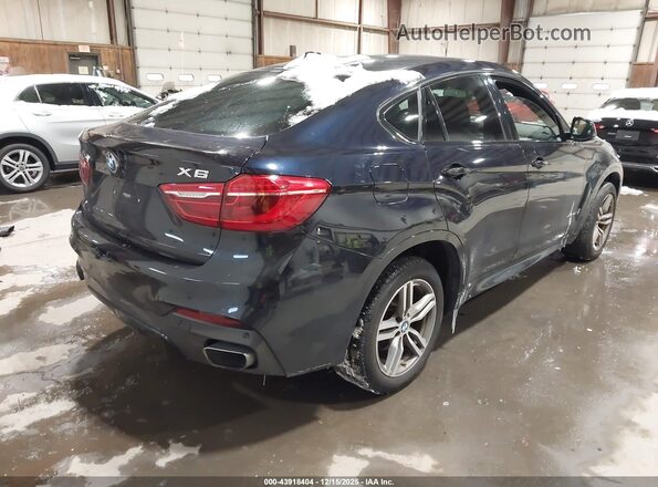 5UXKU2C55G0N83447 2016 BMW X6 Синий Задняя правая четверть