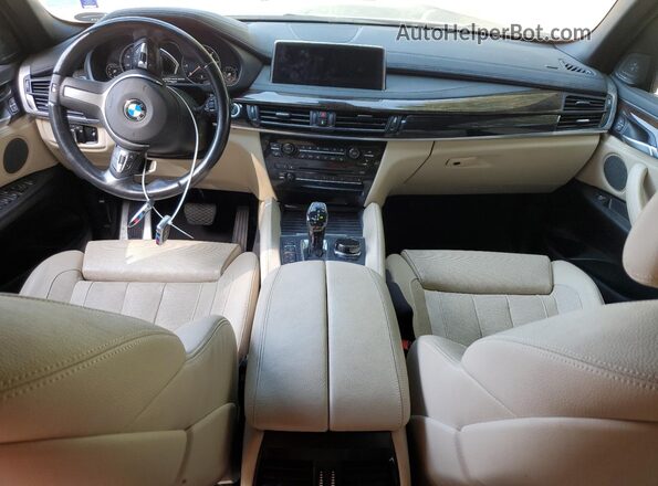 5UXKU6C57H0S99536 2017 BMW X6 Blue წინა პანელის ხედი