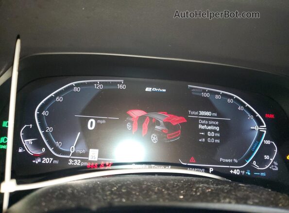 5UXTA6C08P9R84253 2023 BMW X5 Black Вид щитка приладів