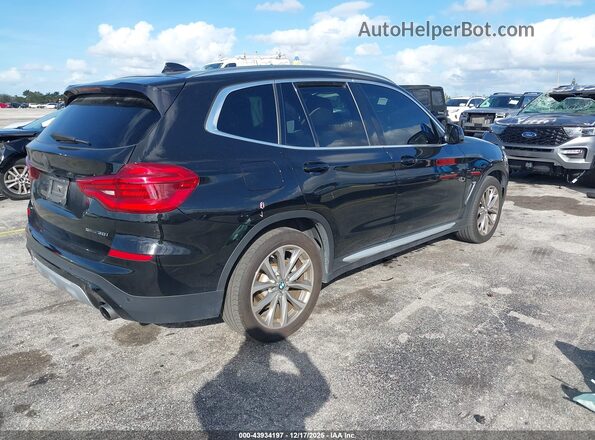 5UXTR7C59KLE88290 2019 BMW X3 Черный Задняя правая четверть