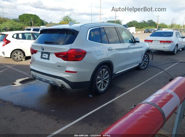 5UXTR7C59KLR45452 2019 BMW X3 Белый Задняя правая четверть