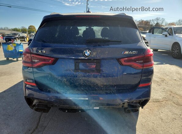 5UXTS3C53J0Y94575 2018 BMW X3 Синий Вид сзади