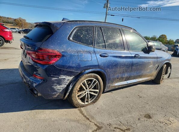 5UXTS3C53J0Y94575 2018 BMW X3 Синий Задняя правая четверть