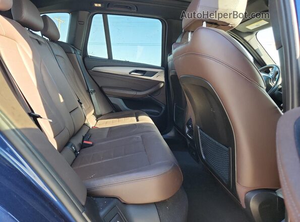 5UXTS3C53J0Y94575 2018 BMW X3 Синий Вид задней части салона