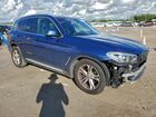 2021 Bmw X3 Sdrive30i Синий vin: 5UXTY3C00M9E60720