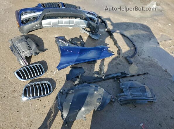 5UXTY3C00M9E60720 2021 BMW X3 Синий Вид наклейки с VIN-кодом