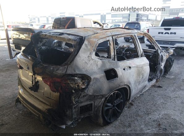 5UXTY3C02M9H92545 2021 BMW X3 Белый Задняя правая четверть