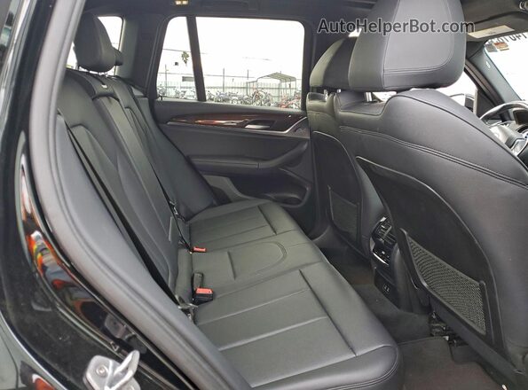 5UXTY3C09L9C69473 2020 BMW X3 Black Widok wnętrza z tyłu