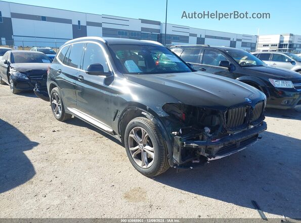 5UXTY3C0XM9G54266 2021 BMW X3 Black Przód prawy
