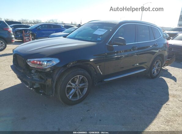 5UXTY3C0XM9G54266 2021 BMW X3 Black Przód lewy