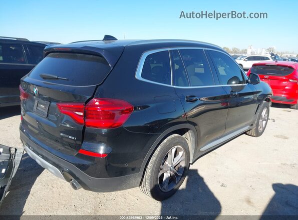 5UXTY3C0XM9G54266 2021 BMW X3 Black Tył prawy