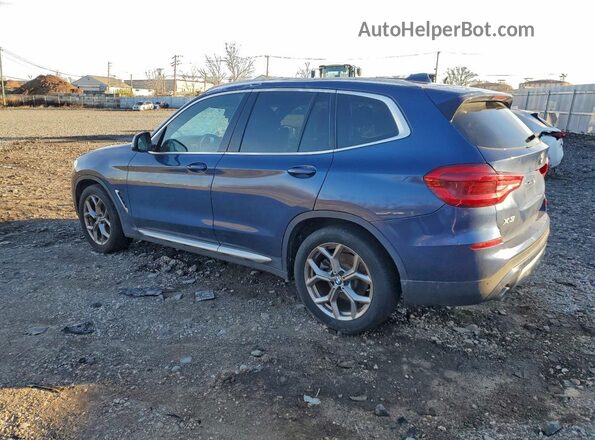 5UXTY5C04LLT33060 2020 BMW X3 Blue Задня ліва чверть