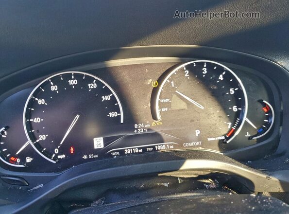 5UXTY5C04LLT33060 2020 BMW X3 Blue Вид щитка приладів