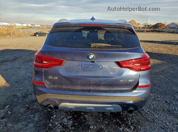 5UXTY5C04LLT33060 2020 BMW X3 Blue Вид ззаду