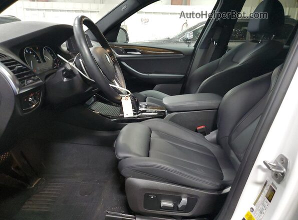 5UXTY5C05L9B53540 2020 BMW X3 White Вид салону спереду