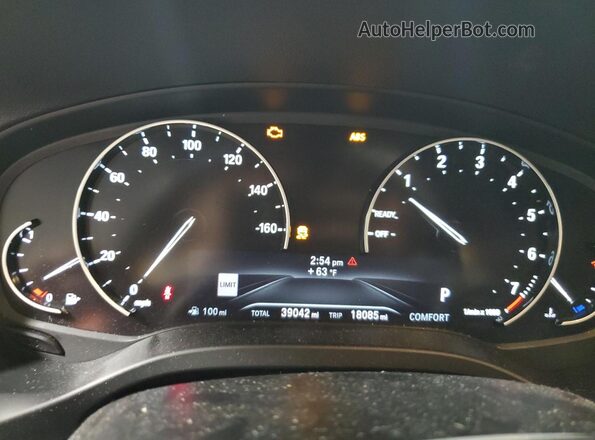 5UXTY5C05L9B53540 2020 BMW X3 White Вид щитка приладів