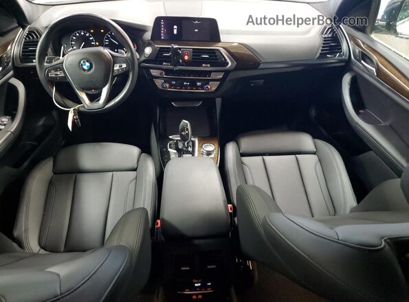 5UXTY5C05L9B53540 2020 BMW X3 White Вид панелі приладів
