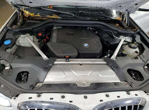 5UXTY5C05L9B53540 2020 BMW X3 White Вид задньої частини салону