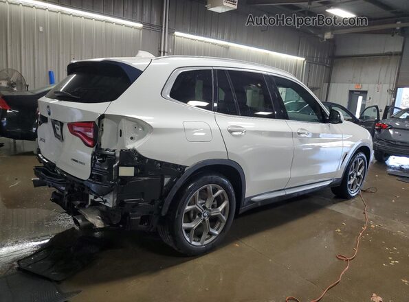 5UXTY5C05L9B53540 2020 BMW X3 White Задня права чверть