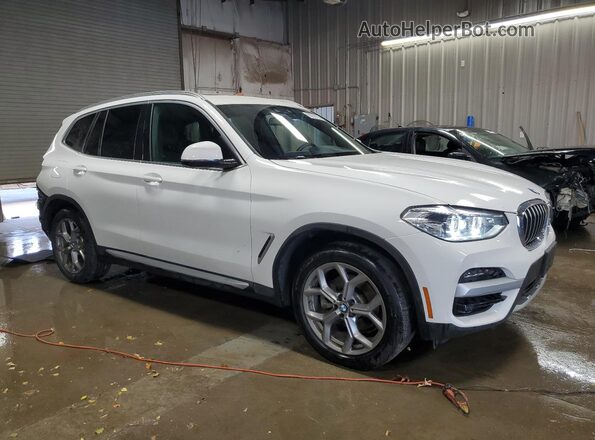 5UXTY5C05L9B53540 2020 BMW X3 White Передня права чверть