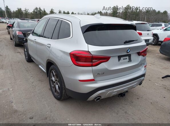 5UXTY5C05M9E47635 2021 BMW X3 Серебряный Задняя левая четверть